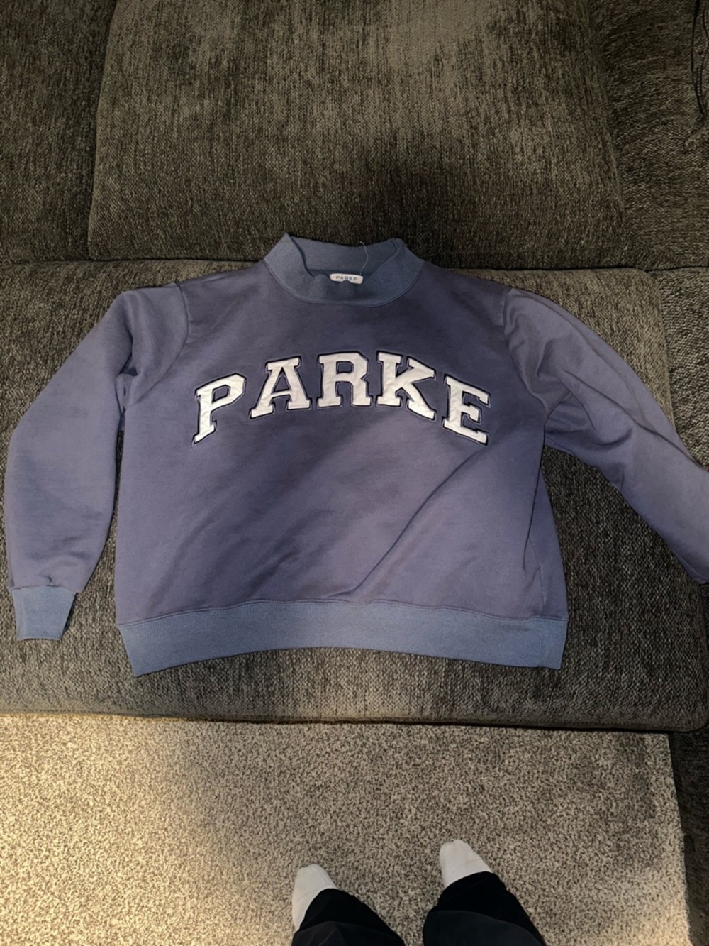 Parke mockneck Sweatshirt in Sapphire L/XL